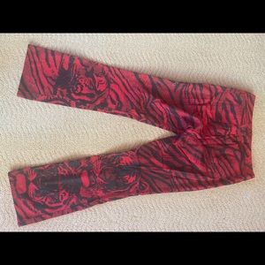DKNY red Lion pants